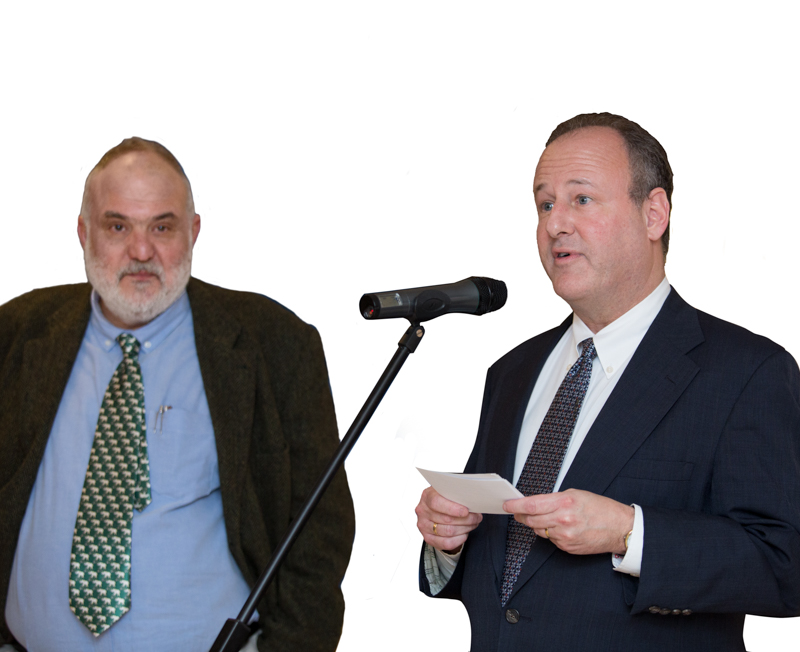 Author Anthony Georgieff and US Ambassador Eric Rubin