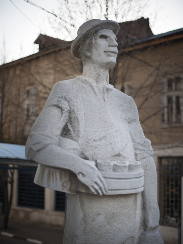Monument of boza seller, Bulgaria