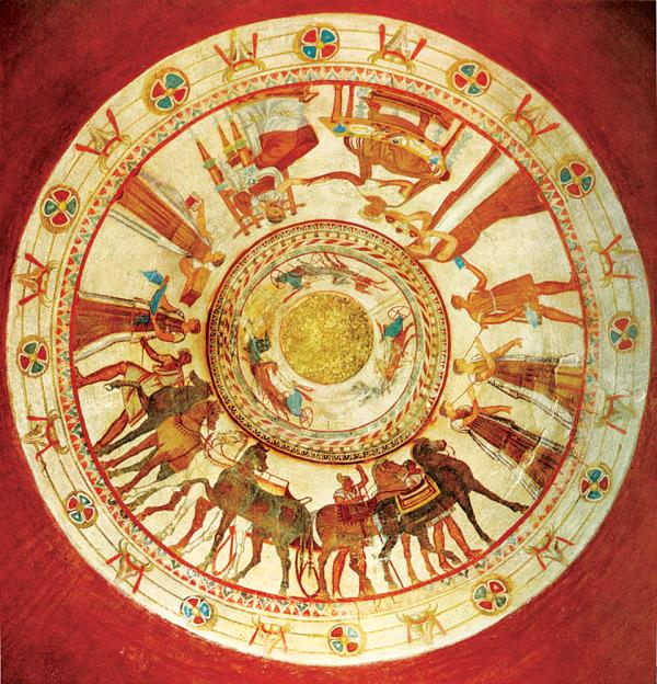 Kazanlak Tomb murals possibly depict bliss in the afterlife