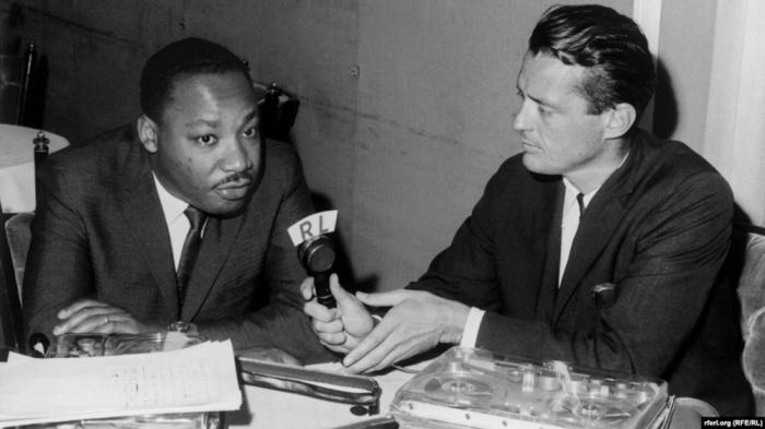 Dr Martin Luther King Jr gives talks to  RFE/RL in the 1960s