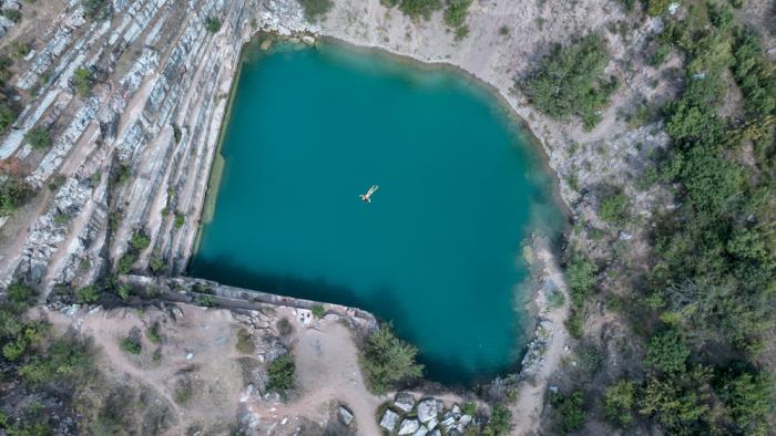 Marble lake, Bulgaria
