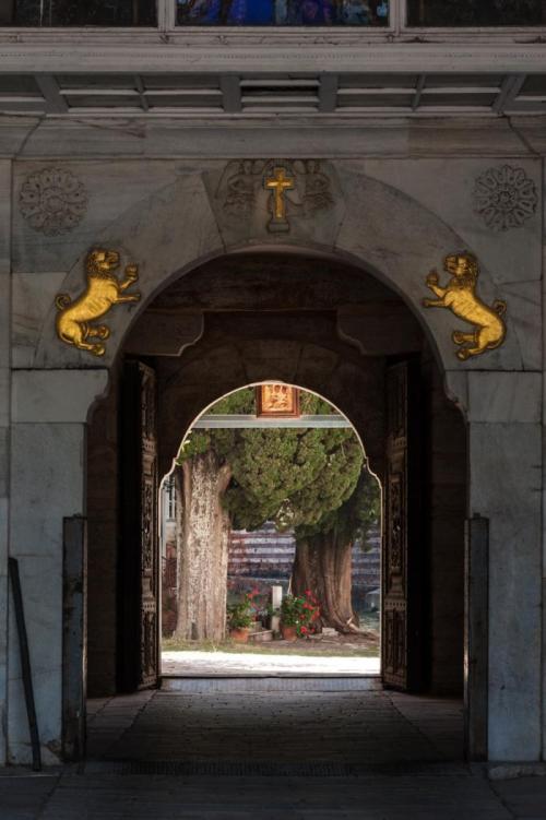 Zografou monastery entrance