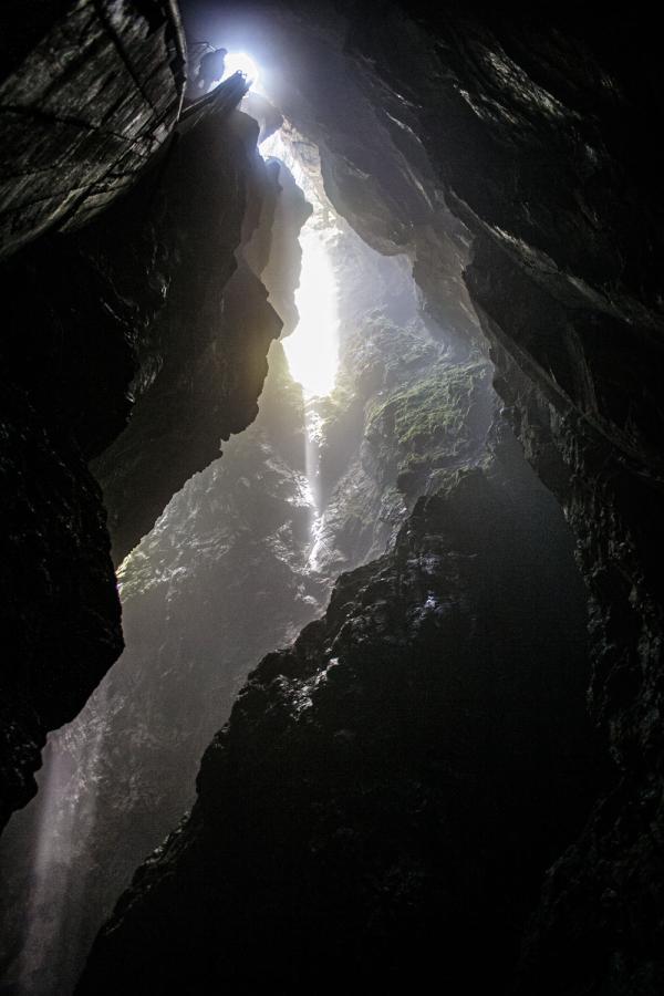Devil’s Throat Cave waterfall