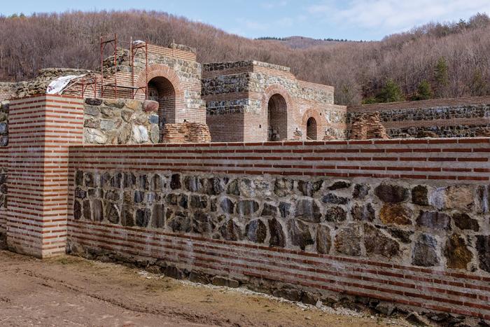 The "restored" ruins of the once atmospheric Trajan's Gate fortress