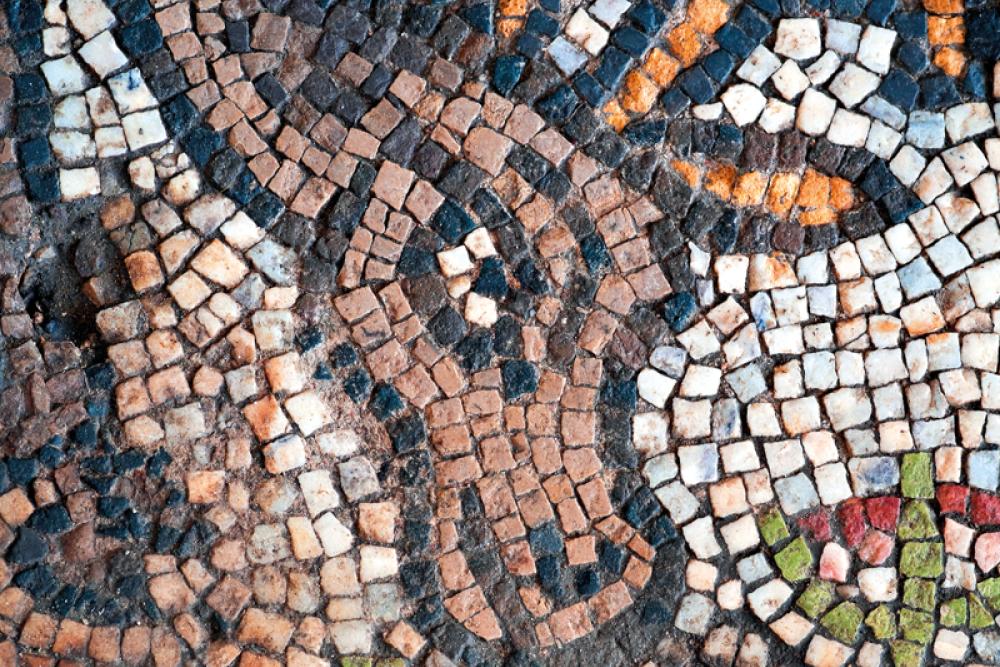 A stag mosaic, the Small Basilica, Plovdiv.jpg