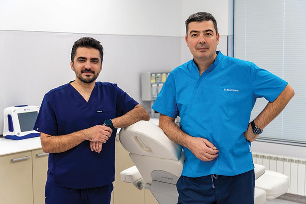 Veda Clinic team: Dr Hristo Dobrev (left) and Dr Vasil Kozarov