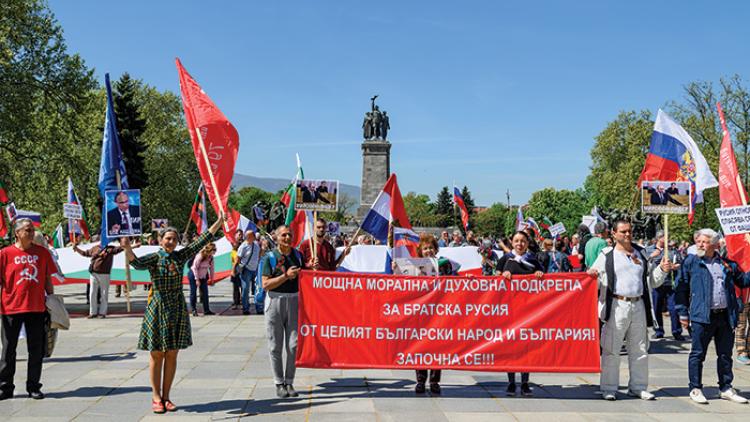 "Russophiles" in Sofia express their support for Putin